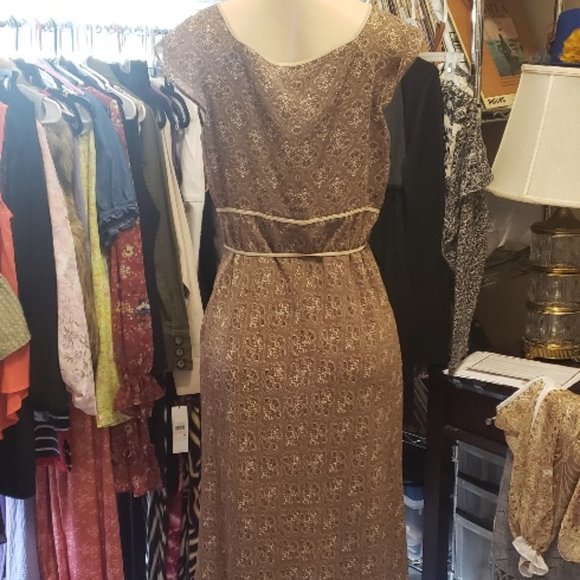 Ann Taylor Loft Pink and Brown Dress - Picture 3 of 4